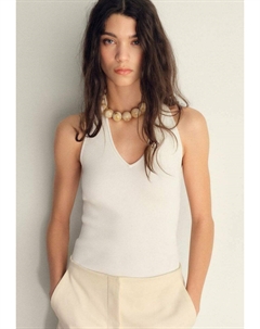 Топ, кремовый Mango