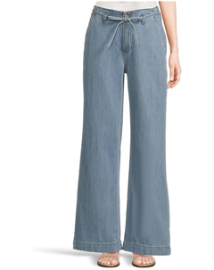 Брюки Zoey 31in with Offset Beltloops Waist Tie in Tranquility, цвет Tranquility Paige