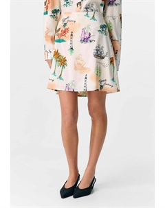 Юбка А-силуэта PRINT, кремовый Object