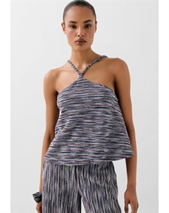 Топ KNITTY RUSTIC, синий Scalpers