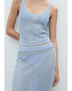 Топ LUNA, светло-голубой Mango