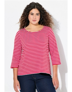 Топ с длинными рукавами STRIPED 3/4 SLEEVE, светло-розовый Ulla popken
