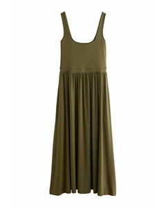 Платье из джерси WAISTED REGULAR FIT - Maxi dress, зеленый Next