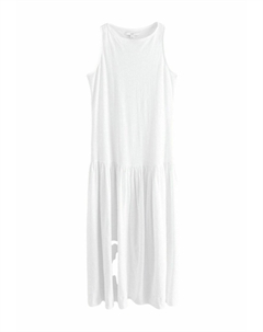 Платье макси REGULAR FIT - SLEEVELESS DROP WAIST CREW NECK, белый Next