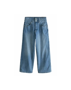 Джинсы свободного кроя WIDE CROP LIFT, синий Next