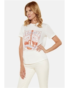 Футболка с принтом, белый Usha