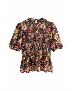 Блуза REGULAR FIT-SHEER SHORT SLEEVE SMOCK, розовый Next