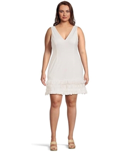 Платье 3d Petal Crepe Short Dress, слоновая кость Adrianna papell