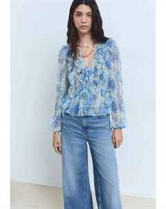 Блуза RONALDI, светло-голубой Mango