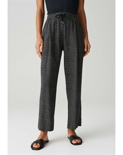 Брюки HIGH RISE CROPPED WIDE FIT PRINT, синий Opus