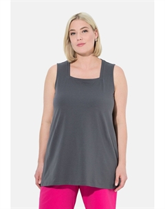 Топ LONG CARREE-AUSSCHNITT ÄRMELLOS, темно-серый Ulla popken