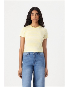 Базовая футболка ONLELLI SHORT, кремовый Only