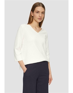 Толстовка STRUKTURIERTES MIT V-AUSSCHNITT UND 3/4-ÄRMELN, кремовый S.oliver