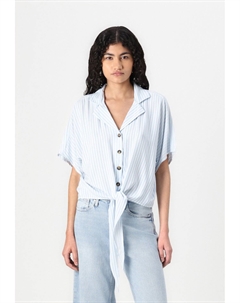 Блузка на пуговицах LAUREL LIFE KNOT SHIRT, белый Jdy