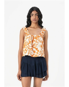 Топ ONLJAKIRI SHORT SINGLET, оранжевый Only