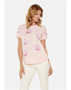Футболка с принтом, розовый Usha