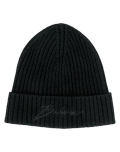 Balmain шапка бини с вышитым логотипом один размер черный Balmain