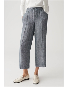 Брюки MID RISE CROPPED RELAXED FIT, синий Opus