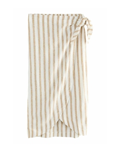 Юбка с запахом REGULAR FIT -RICH STRIPED WRAP, бежевый Next