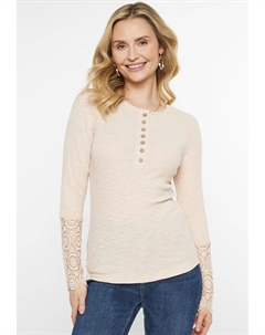 Топ с длинными рукавами, бежевый Usha