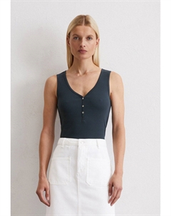 Топ TANK SLIM MIT KNOPFLEISTE, темно-синий Marc o'polo