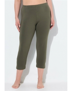 Пижамные штаны CAPRI KLASSISCHE 7/8 IN UNI SLIM FIT, оливковый Ulla popken