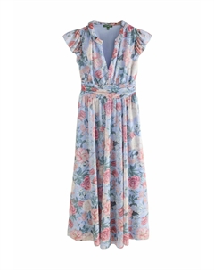 Платье макси TALL FIT - V-NECK, синий Next