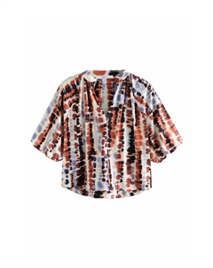 Блуза VOLUME SLEEVE V-NECK, сиреневый Next