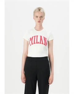 Футболка с принтом ONLWINSLET BABY TEE, кремовый Only