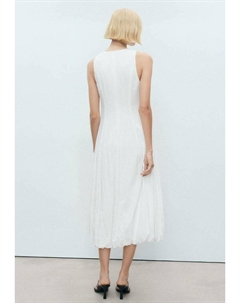 Повседневное платье BALLOON EFFECT, белый Mango