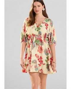 Повседневное платье PETITE FIT - VOLLUME SLEEVE, бежевый Next