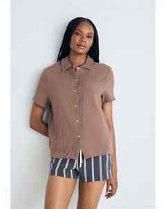 Верх пижамы Hunkemöller, коричневый Hunkemoller