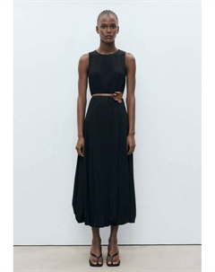 Повседневное платье BALLOON EFFECT, черный Mango