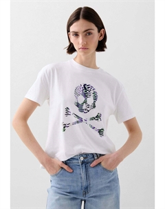 Футболка с принтом SKULL FANCY, фиолетовый Scalpers