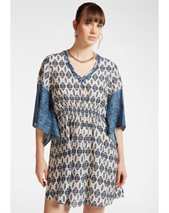 Туника KAFTANO DALLA STAMPA ETNICA, синий Elena miro