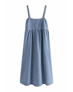 Джинсовое платье TALL FIT STRAPPY MIDI, синий Next