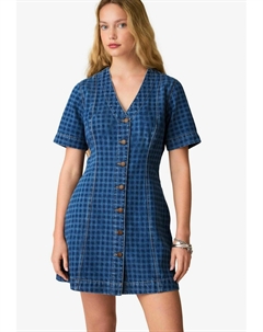 Джинсовое платье REGULAR FIT - V-NECK, синий Next