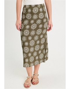 Юбка А-силуэта AUSGESTELLTER MIDI, хаки Cache cache