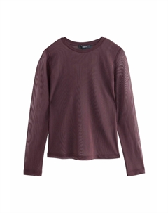 Топ с длинными рукавами REGULAR FIT, цвет Burgundy Next