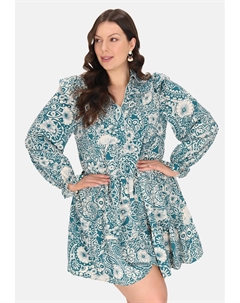 Платье-рубашка, зеленый Usha