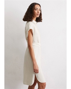 Платье-рубашка SHIRT DRESS SHORT LENGTH COLLAR BELT AT WAIST, светло-серый Marc o'polo