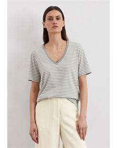 Футболка с принтом GESTREIFTES REGULAR, серый Marc o'polo