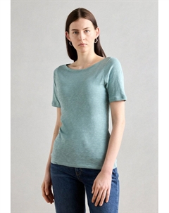 Базовая футболка SHORT SLEEVE BOAT NECK, бирюзовый Marc o'polo