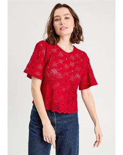 Футболка с принтом, красный Cache cache