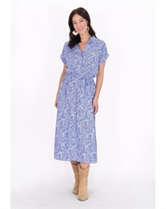 Платье-рубашка, синий Usha