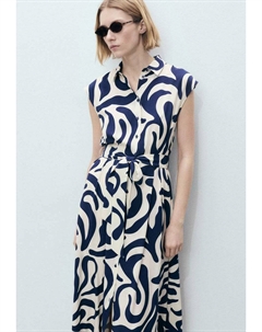 Платье-рубашка APPLE, темно-синий Mango