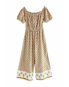 Комбинезон TALL FIT - OFF SHOULDER WIDE, зеленый Next