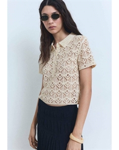 Рубашка поло, кремовый Mango