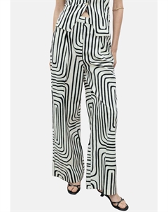 Брюки GEOMETRIC, кремовый Mango