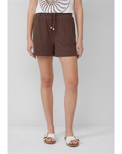 Шорты MIT ELASTIKBUND UND SCHMUCKPERLEN - Tracksuit bottoms, темно-коричневый S.oliver